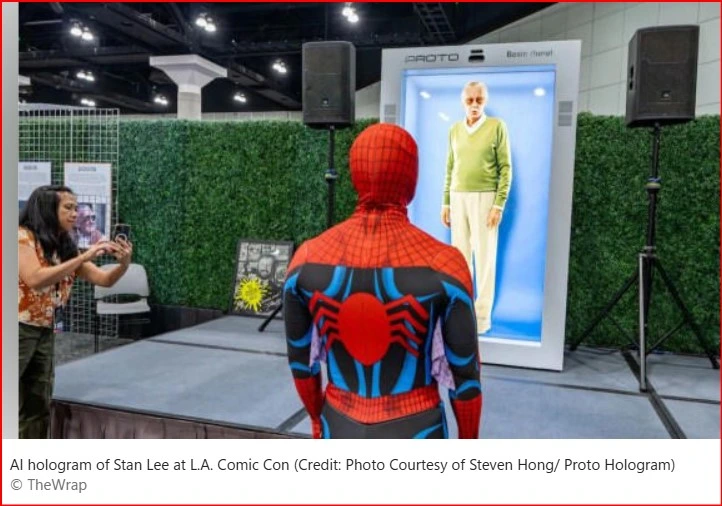 AI-Powered Hologram of Spider-Man Creator Stan Lee Unveiled at L.A. Comic Con 1 AI-Powered