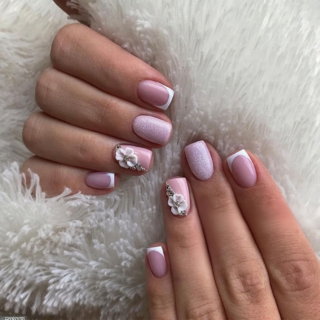 3D French Tip Nail Designs  