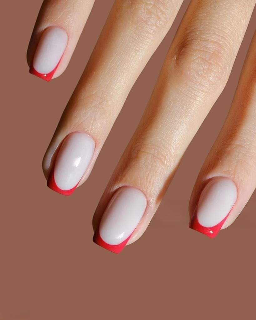 Double French Tip Nail Designs  