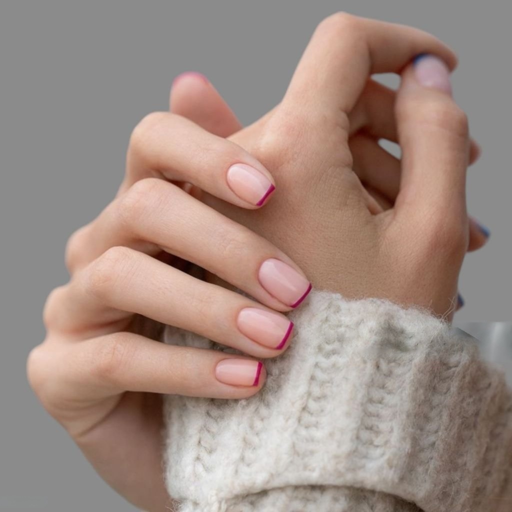 MicroFrench Tip Nail Designs  